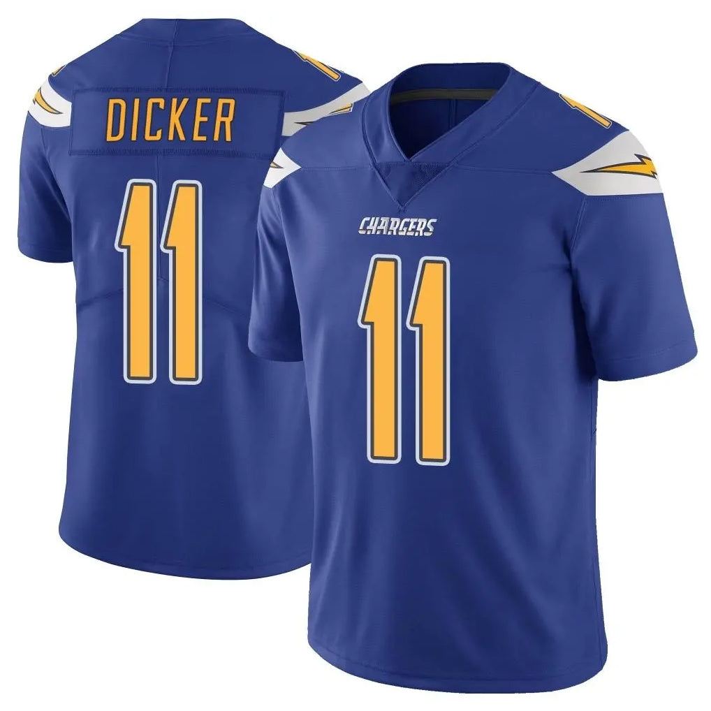 LA.Chargers #11 Cameron Dicker Player Royal Limited Color Rush Vapor Untouchable Home Game STECN Stitched Jerseys