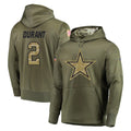 D.Cowboys #2 Cobie Durant Player Olive Salute to Service Pullover Hoodies Home Game STECN Stitched Jerseys