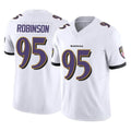 B.Ravens #95 Tavius Robinson Player White Vapor F.U.S.E. Limited Home Game STECN Stitched Jerseys
