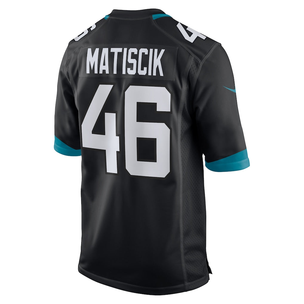 STECN J.Jaguars #46 Ross Matiscik Black Alternate Game Jersey