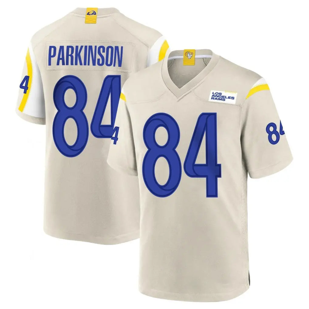 LA.Rams #84 Colby Parkinson Player Bone Home Game STECN Stitched Jerseys