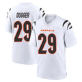 C.Bengals #29 Kyle Dugger Player White Home Game STECN Stitched Jerseys