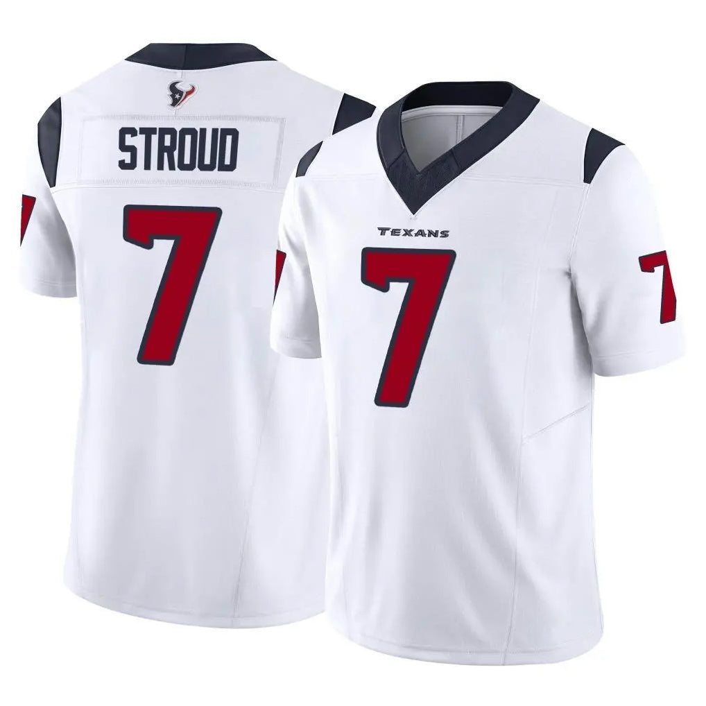 H.Texans #7 CJ Stroud Player White Limited Vapor F.U.S.E. Home Game STECN Stitched Jerseys