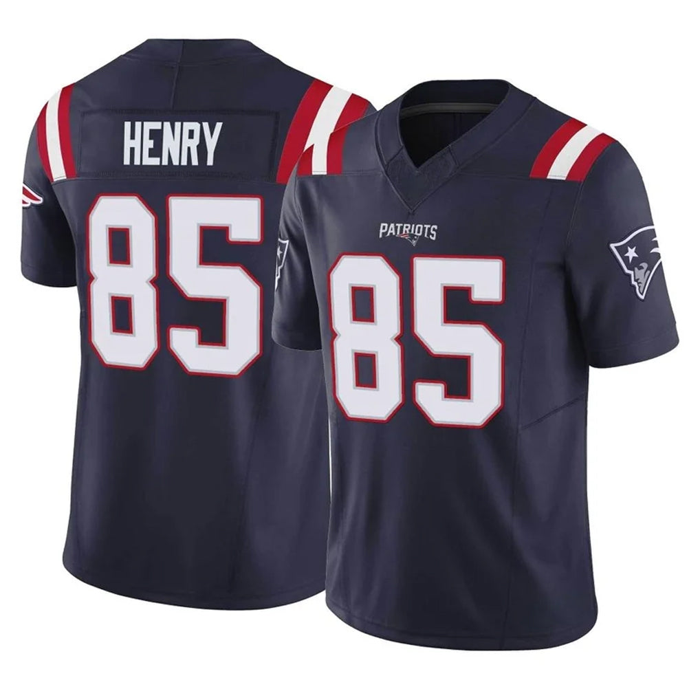 NE.Patriots #85 Hunter Henry Player Navy Limited Vapor F.U.S.E. Home Game STECN Stitched Jerseys