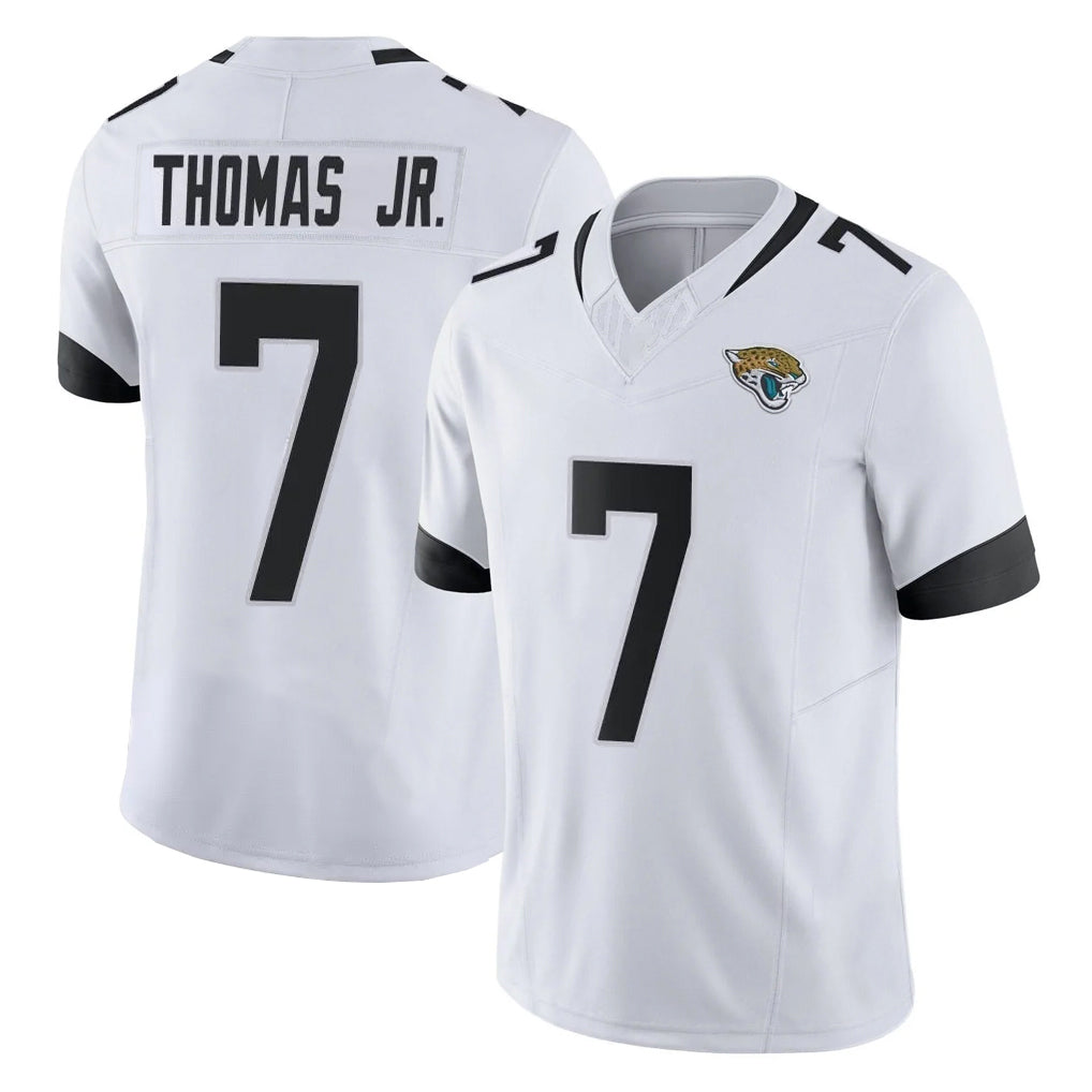 J.Jaguars #7 Brian Thomas Jr. Player White Vapor F.U.S.E. Limited Home Game STECN Stitched Jerseys