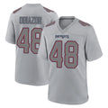 NE.Patriots #48 Namdi Obiazor Player Gray Fashion Limited Home Game STECN Stitched Jerseys