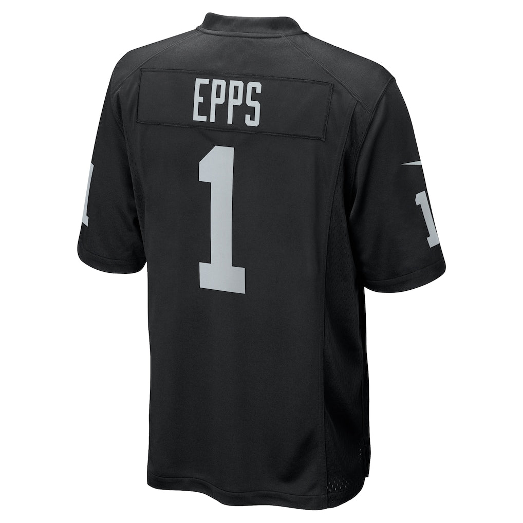 STECN LV.Raiders #1 Marcus Epps Black Game Player Jersey