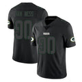 GB.Packers #90 Lukas Van Ness Player Black Impact Limited Home Game STECN Stitched Jerseys