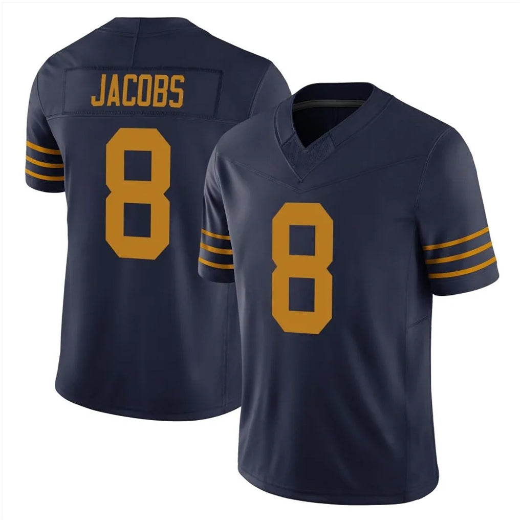 GB.Packers #8 Josh Jacobs Player Navy The 1923 Classic Vapor F.U.S.E. Home Game STECN Stitched Jerseys