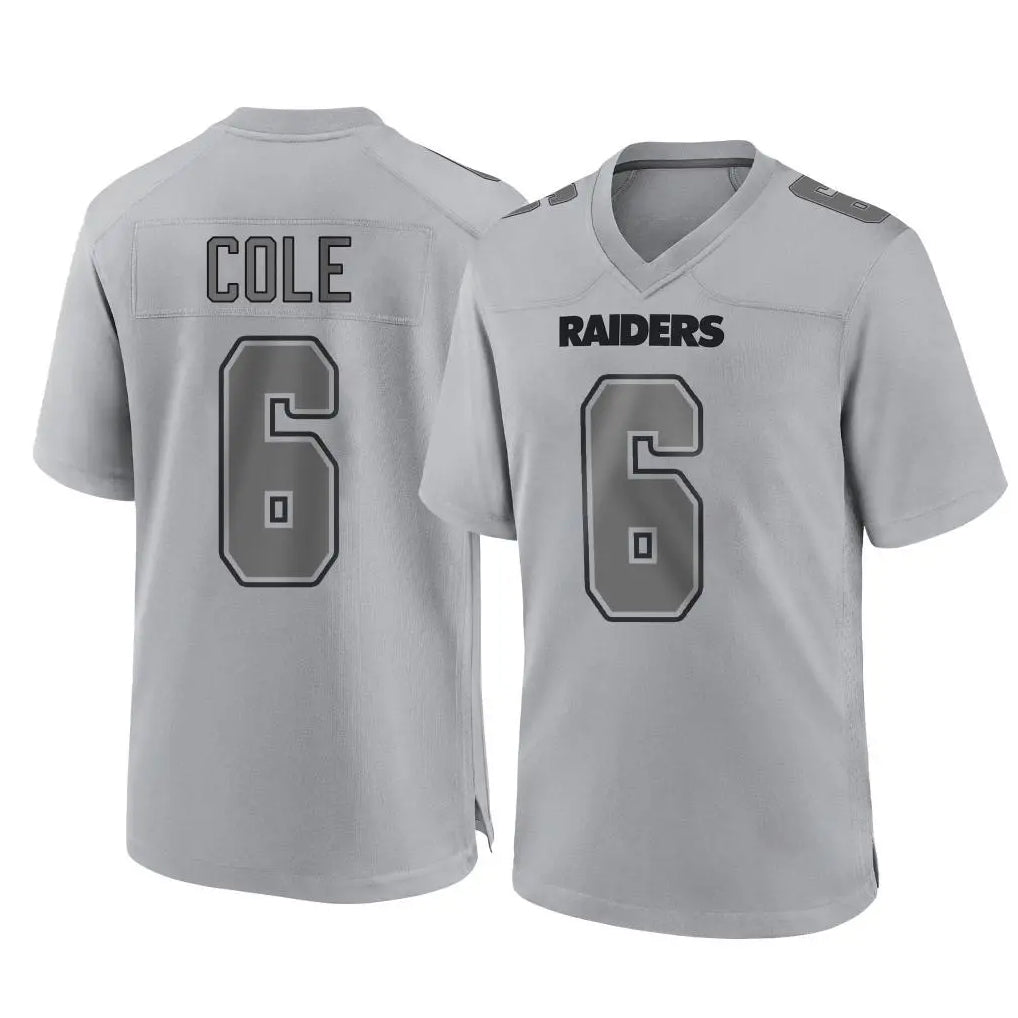 LV.Raiders #6 A.J. Cole Player Gray Atmosphere Fashion Limited Game STECN Stitched Jerseys