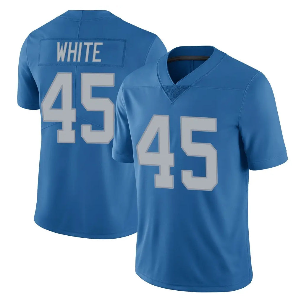 D.Lions #45 Devin White Player Blue Limited Throwback Vapor Untouchable STECN Stitched Jerseys