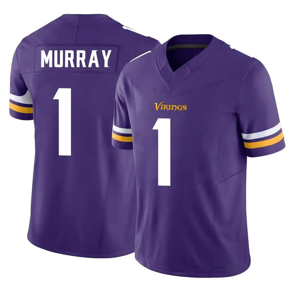 M.Vikings #1 Kyler Murray Player Purple Limited Vapor F.U.S.E. Home Game STECN Stitched Jerseys