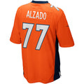 STECN D.Broncos #77 Lyle Alzado Orange Game Retired Player Jersey
