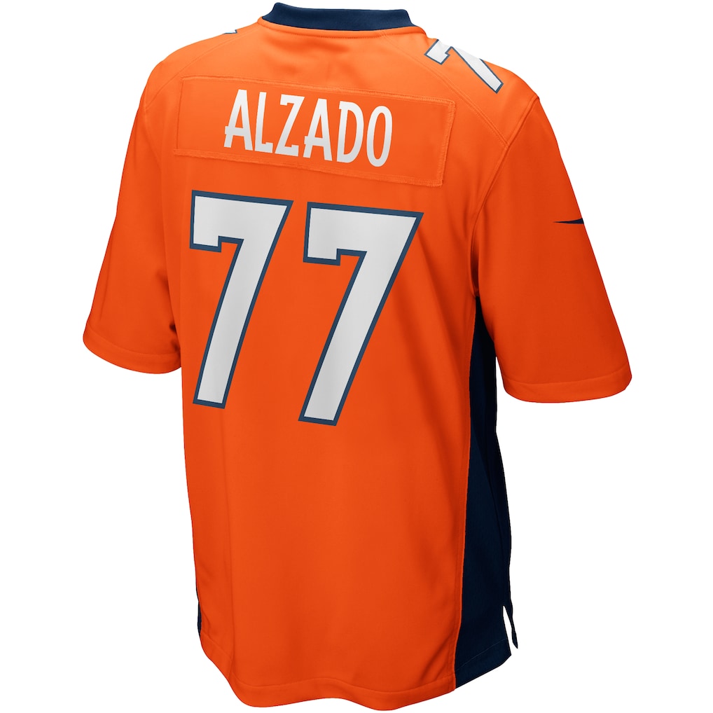 STECN D.Broncos #77 Lyle Alzado Orange Game Retired Player Jersey
