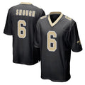 NO.Saints #6 Tyler Shough Player Black Home Game STECN Stitched Jerseys