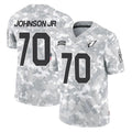 A.Cardinals #70 Paris Johnson Jr. Player Arctic Camo Limited Salute To Service Home Game STECN Stitched Jerseys