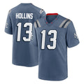 NE.Patriots #13 Mack Hollins Player Blue Rivalries Collection Home Game STECN Stitched Jerseys