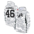 D.Lions #46 Jack Campbell Player Arctic Camo Salute to Service Hoodies Limited Game STECN Stitched Jerseys