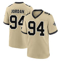 NO.Saints #94 Cameron Jordan Player Gold Home Game STECN Stitched Jerseys