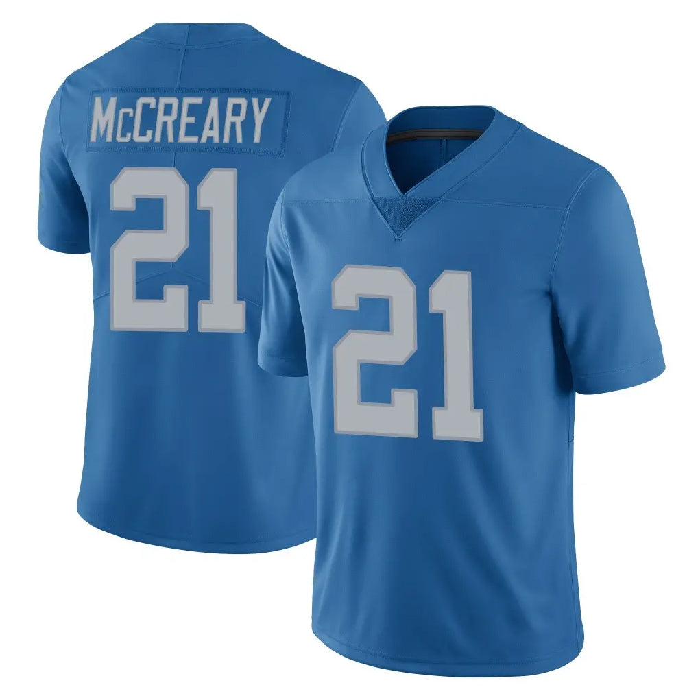 D.Lions #21 Roger McCreary Player Blue Limited Throwback Vapor Untouchable STECN Stitched Jerseys