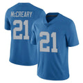 D.Lions #21 Roger McCreary Player Blue Limited Throwback Vapor Untouchable STECN Stitched Jerseys