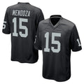 LV.Raiders #15 Fernando Mendoza Player Black Home Game STECN Stitched Jerseys