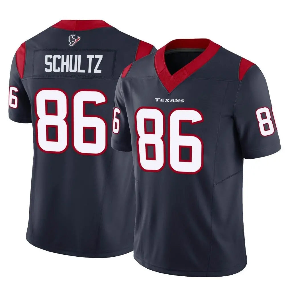 H.Texans #86 Dalton Schultz Player Navy Limited Vapor F.U.S.E. Home Game STECN Stitched Jerseys