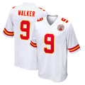 KC.Chiefs #9 Kenneth Walker III Player White Home Game STECN Stitched Jerseys