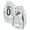D.Lions #0 Jahmyr Gibbs Player Arctic Camo Salute to Service Hoodies Limited Game STECN Stitched Jerseys