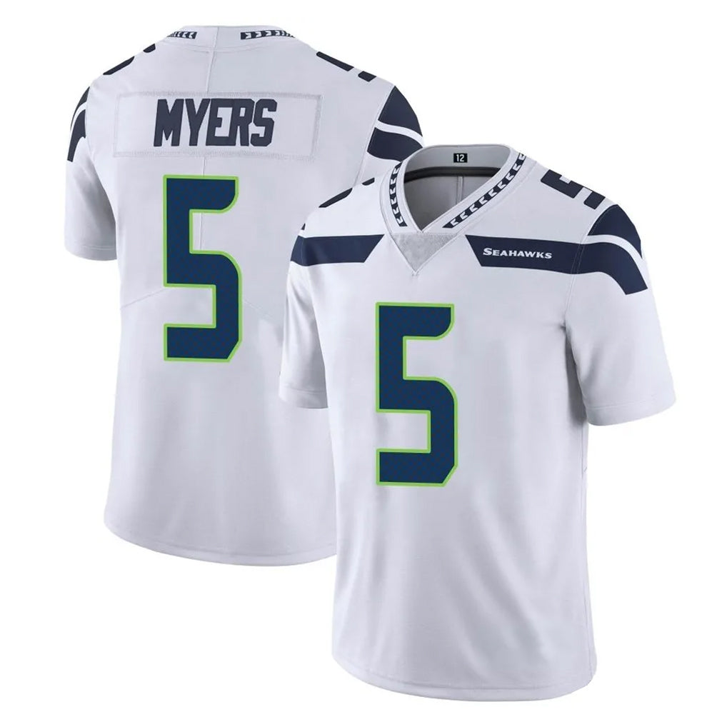 S.Seahawks #5 Jason Myers Player White Limited Vapor Untouchable Home Game STECN Stitched Jerseys