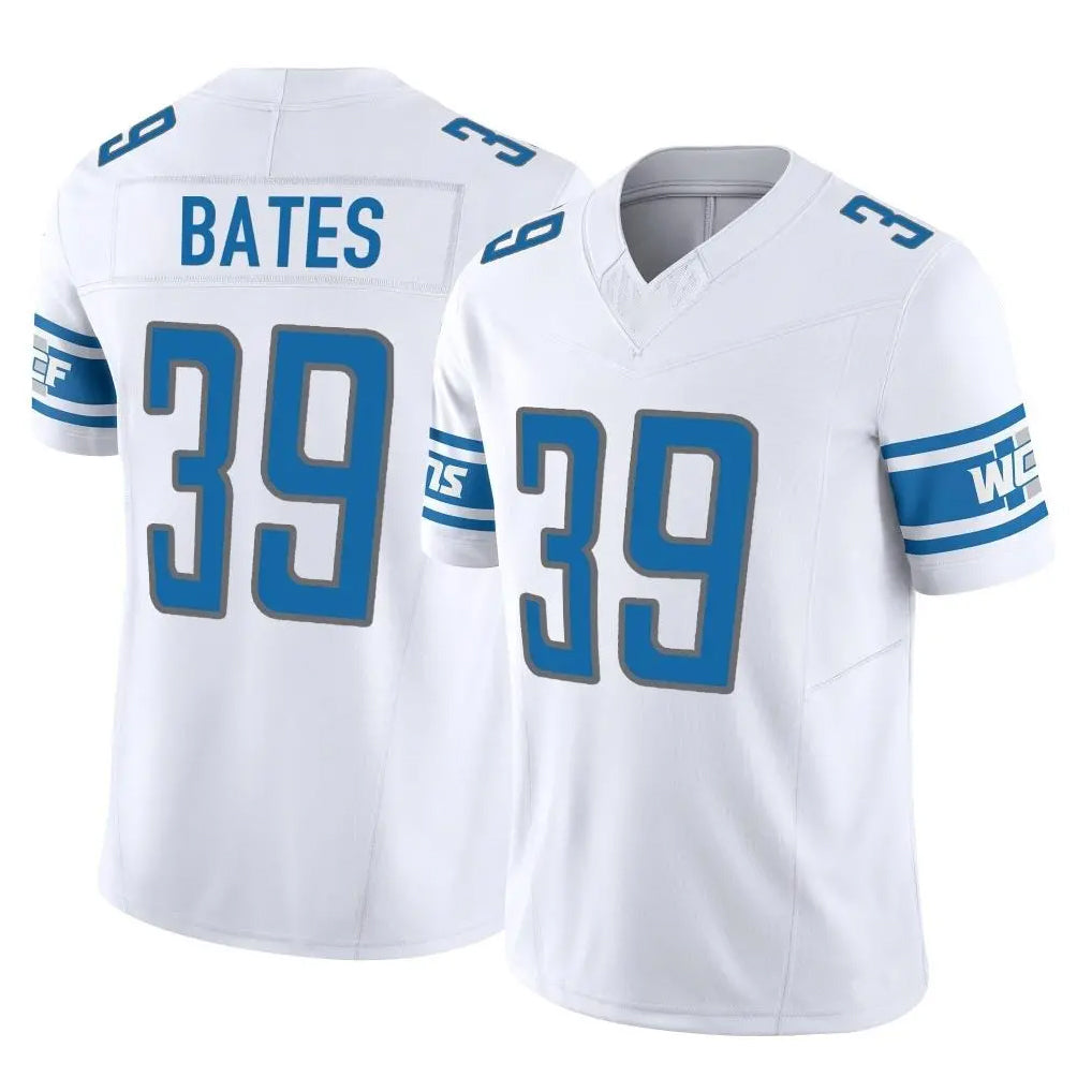 D.Lions #39 Jake Bates Player White Vapor F.U.S.E. Limited Home Game STECN Stitched Jerseys