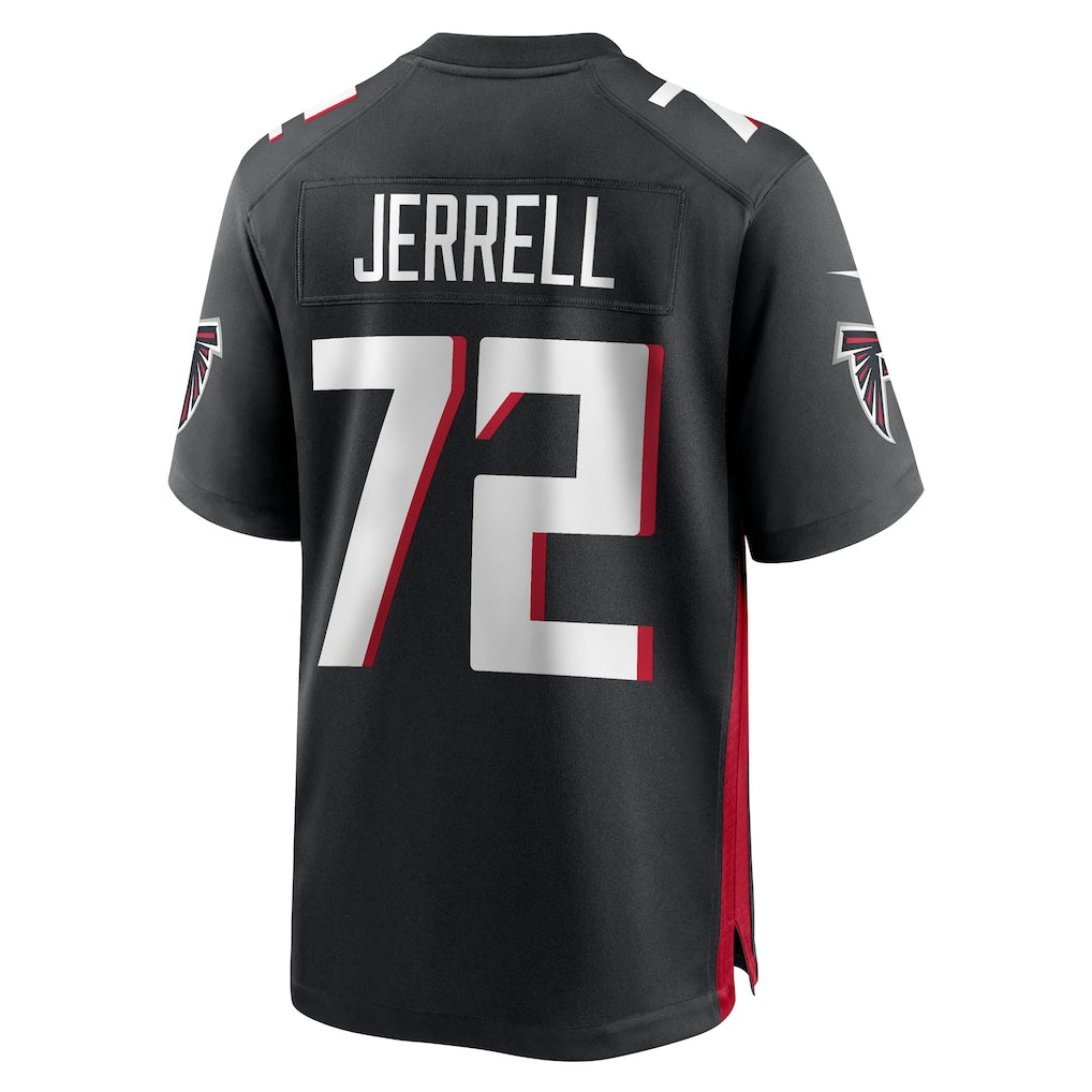 STECN A.Falcons #72 Michael Jerrell Black Team Game Jersey