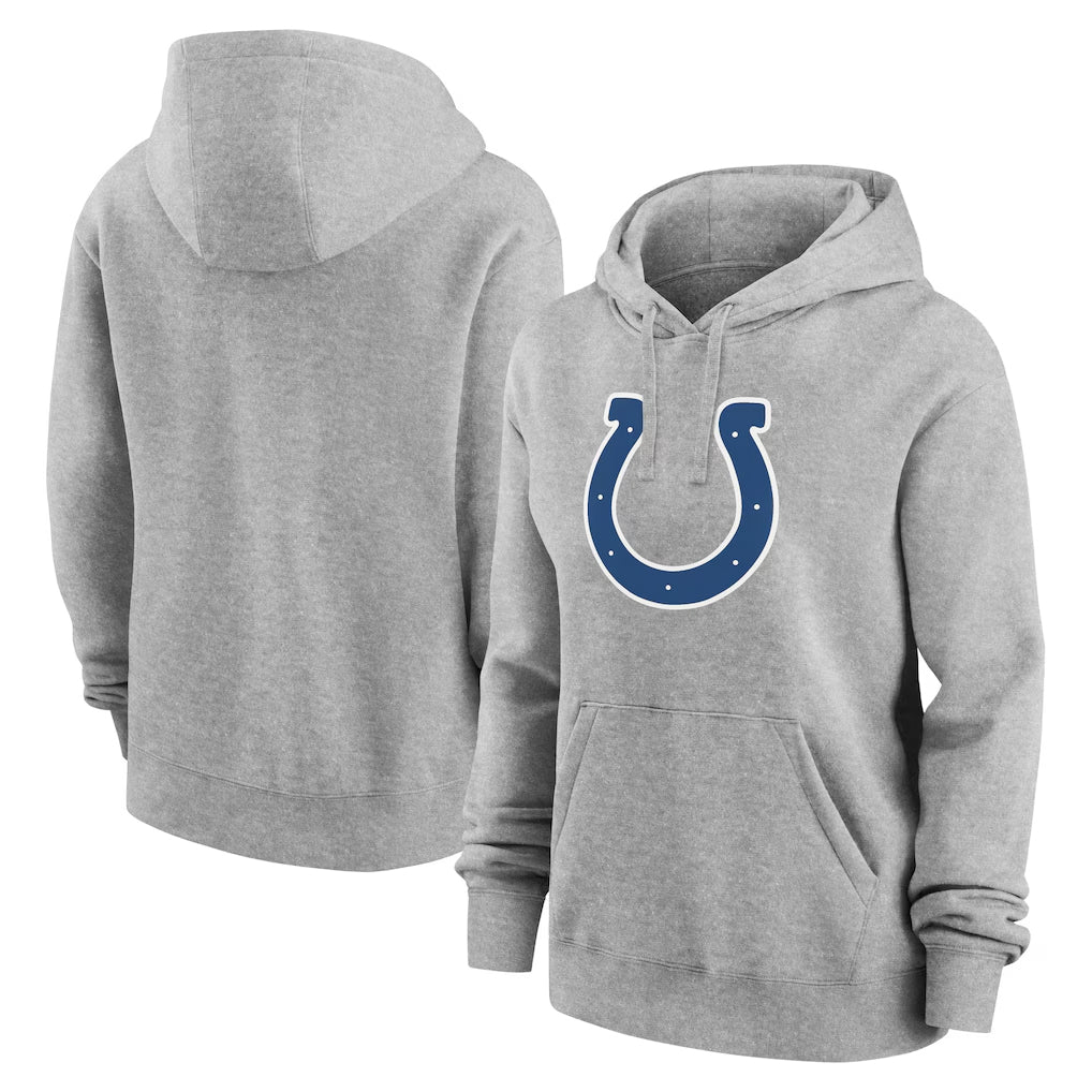 IN.Colts ## Colts Blank Player Heather Gray Club Fleece Hoodie Limited STECN Stitched Jerseys
