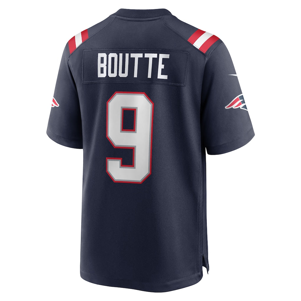 STECN NE.Patriots #9 Kayshon Boutte Navy Game Jersey