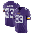 M.Vikings #33 Aaron Jones Sr. Player Purple Limited Vapor Untouchable Home Game STECN Stitched Jerseys