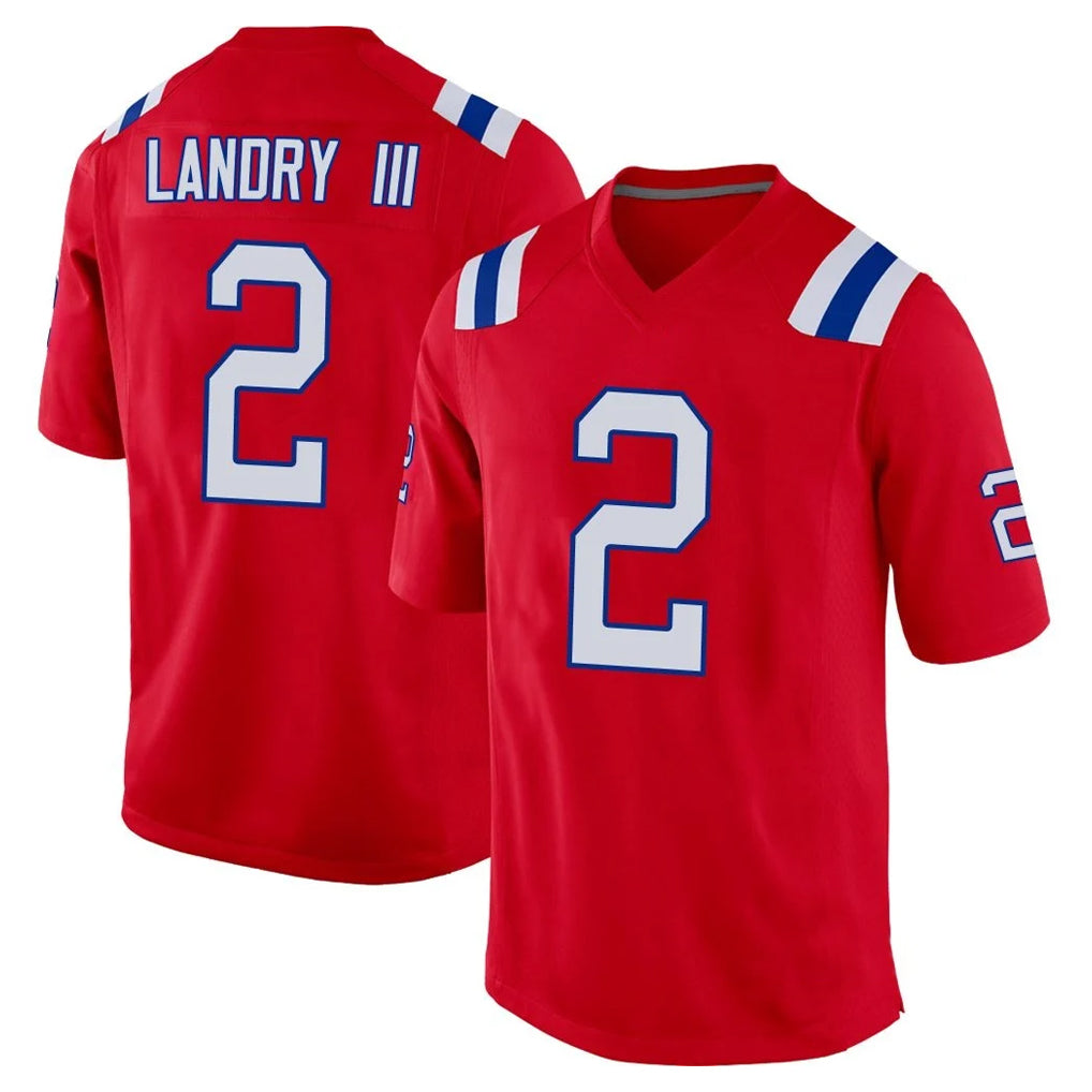 NE.Patriots #2 Harold Landry III Player Red Home Game STECN Stitched Jerseys