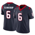 H.Texans #6 Reed Blankenship Player Navy Limited Vapor F.U.S.E. Home Game STECN Stitched Jerseys