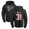 A.Falcons #31 Xavier Watts Player Black LOGO Pullover Hoodies Home Game STECN Stitched Jerseys