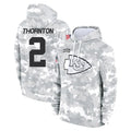 KC.Chiefs #2 Tyquan Thornton Player Arctic Camo Salute to Service Hoodies Limited Game STECN Stitched Jerseys