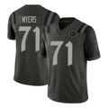 NY.Jets #71 Josh Myers Player Green Limited 2025 Rivalries Collection Home Game STECN Stitched Jerseys