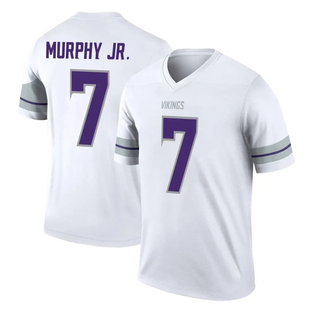 M.Vikings #7 Byron Murphy Jr. Player White Alternate Legend Home Game STECN Stitched Jerseys