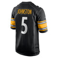 STECN P.Steelers #5 Cameron Johnston Black Game Jersey
