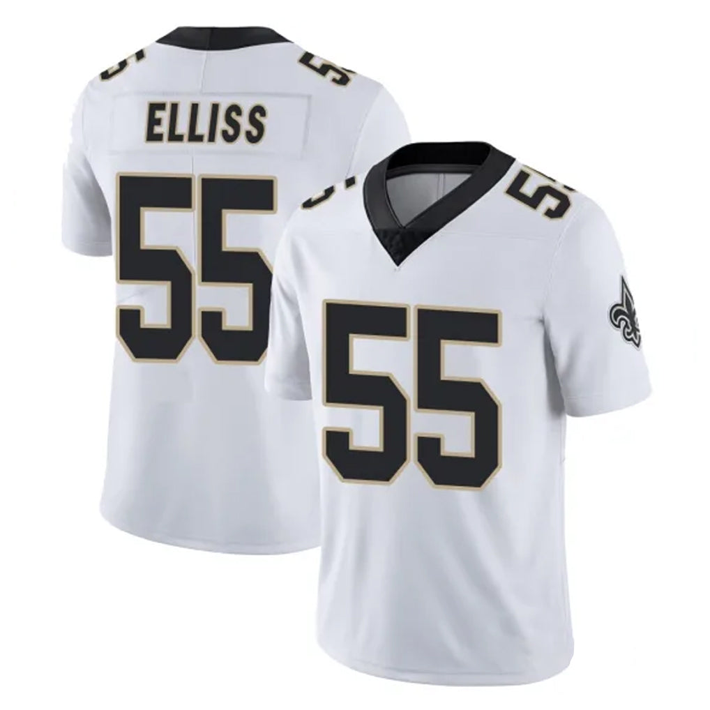 NO.Saints #55 Kaden Elliss Player White Limited Vapor Untouchable Home Game STECN Stitched Jerseys