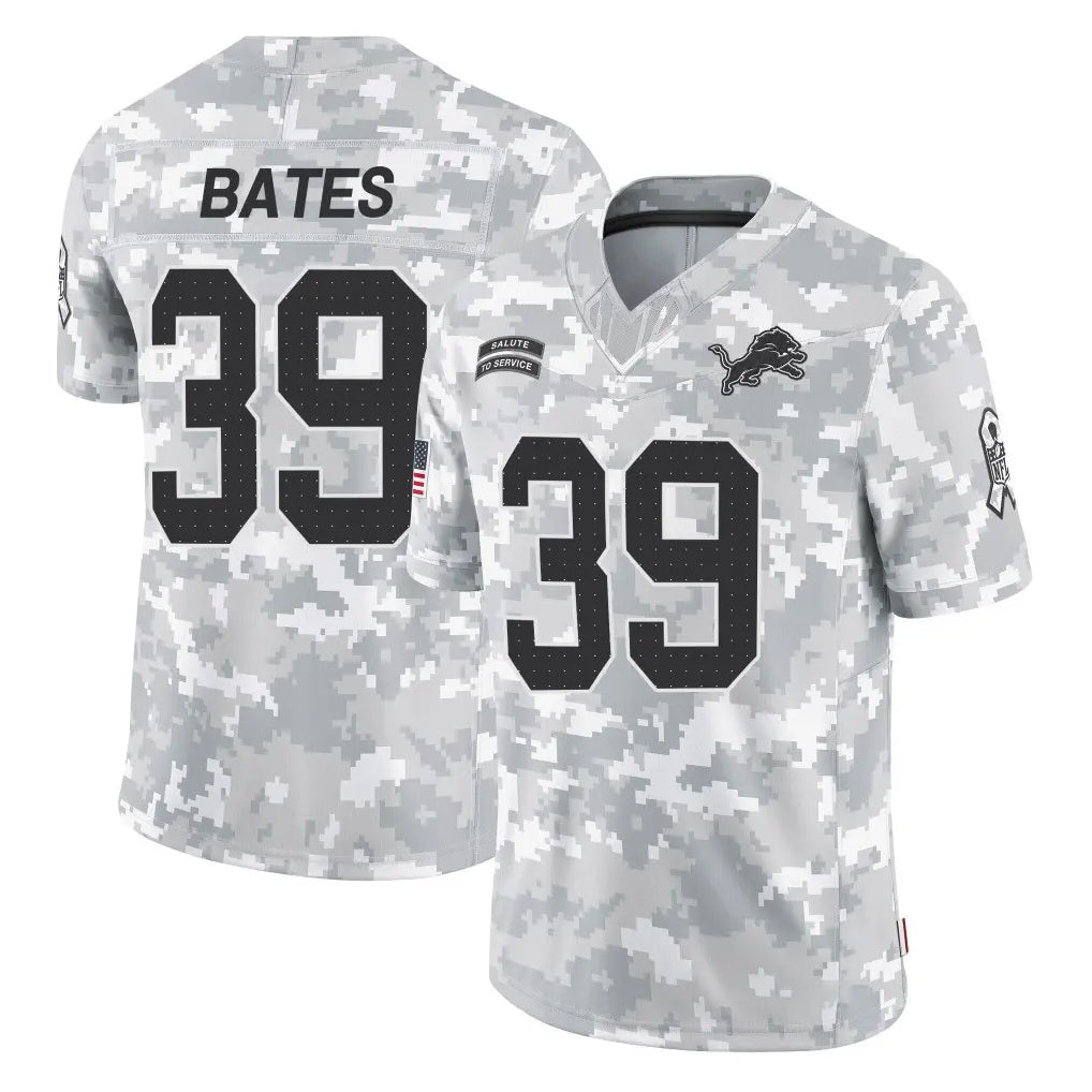 D.Lions #39 Jake Bates Player Arctic Camo Salute To Service Limited STECN Stitched Jerseys
