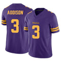 M.Vikings #3 Jordan Addison Player Purple Limited Alternate Vapor F.U.S.E. Home Game STECN Stitched Jerseys