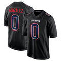 NE.Patriots #0 Christian Gonzalez Player Carbon Fashion Limited Home Game STECN Stitched Jerseys