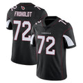 A.Cardinals #72 Hjalte Froholdt Player Black Vapor Limited Home Game STECN Stitched Jerseys