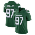 NY.Jets #97 Harrison Phillips Player Green Limited Vapor Home Game STECN Stitched Jerseys