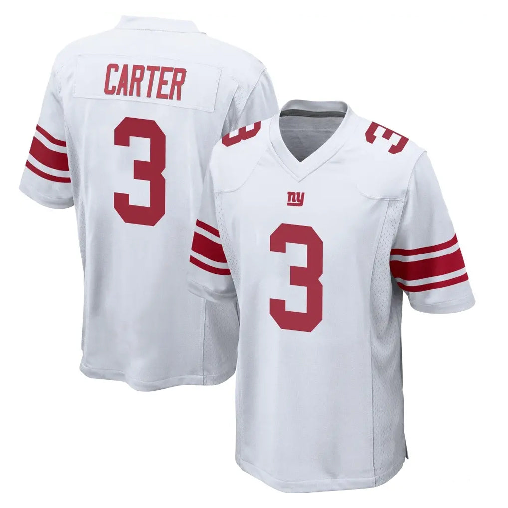 NY.Giants #3 Abdul Carter Player White Home Game STECN Stitched Jerseys