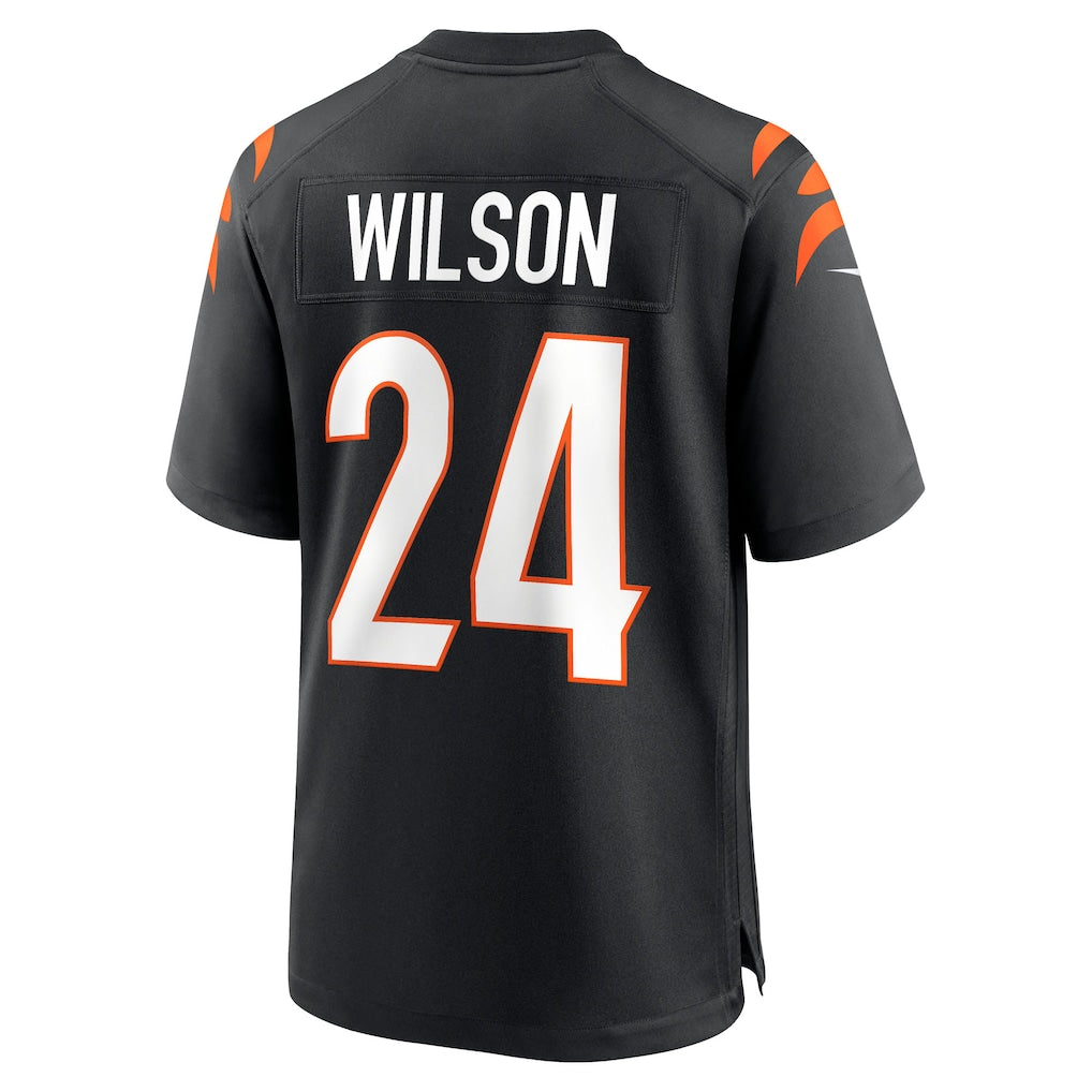 STECN C.Bengals #24 Marco Wilson Black Team Game Jersey